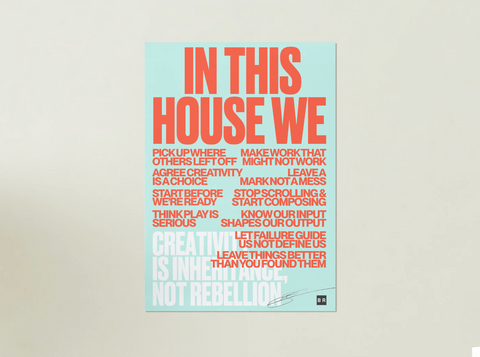 LESSONS IN CREATIVITY MANIFESTO POSTER BUNDLE