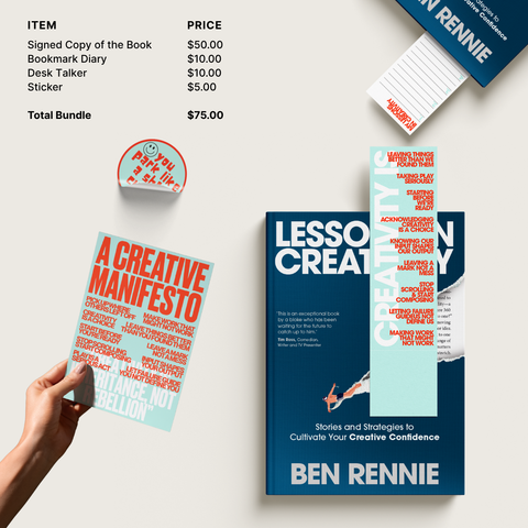 LESSONS IN CREATIVITY: SIGNED EDITION BUNDLE (Limited to 200)